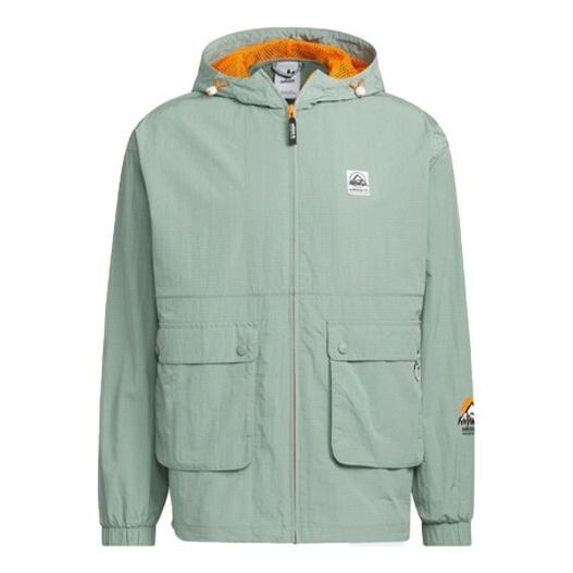 

Куртка adidas Original Adventure Windbreaker Jacket 'Silver Green', зеленый