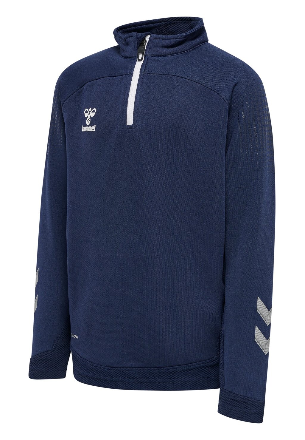 Толстовка Hmllead Half Zip Hummel, цвет marine — фото 3