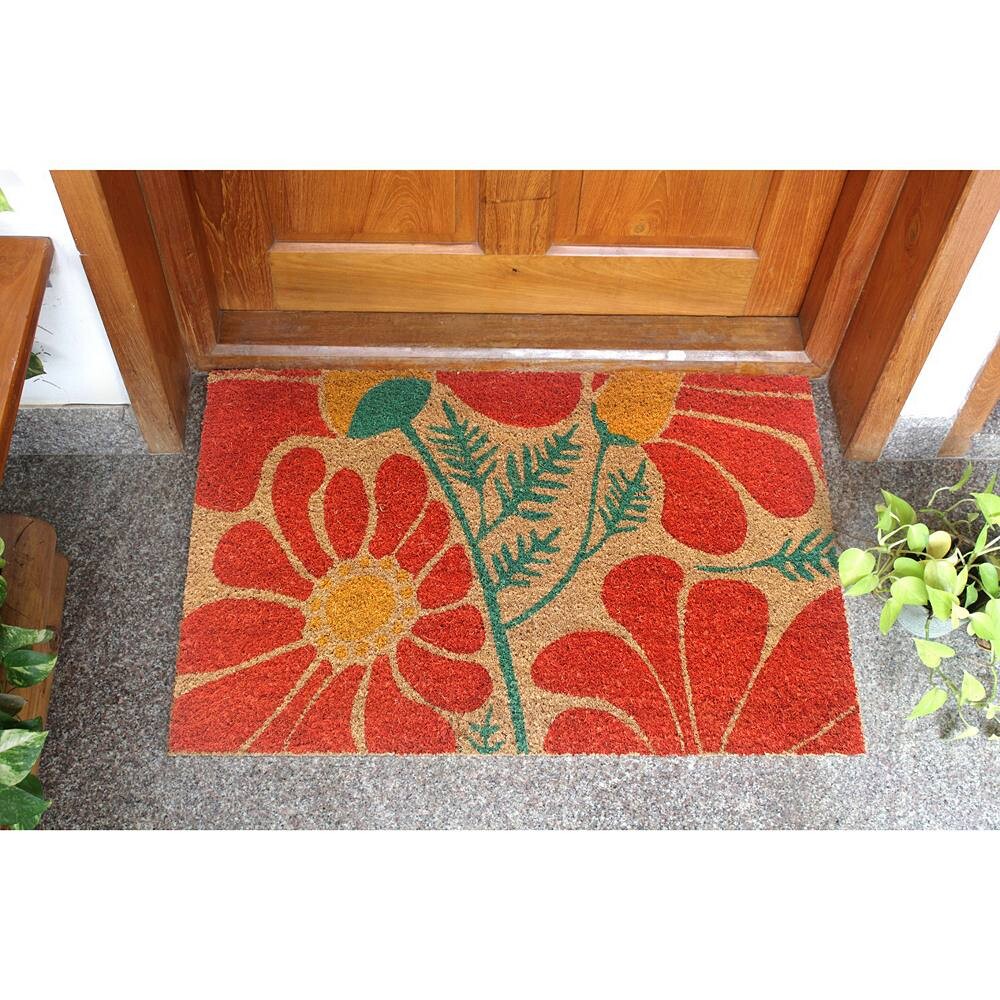 

КоверSmith Flowy Folk Flowers Коврик для двери RugSmith, мультиколор