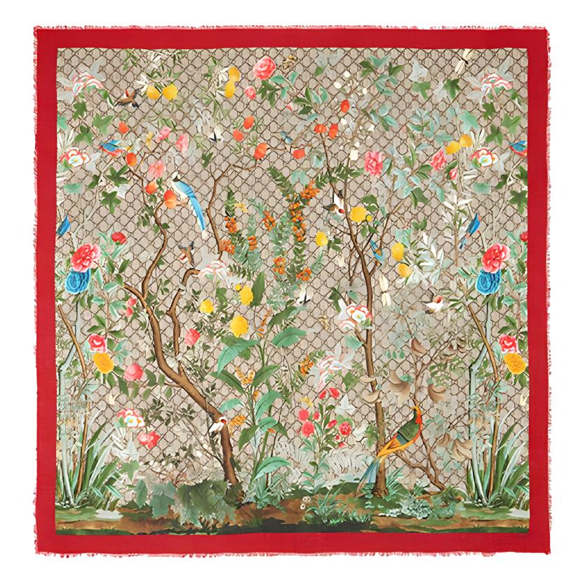 

Шёлковый платок женский GUCCI