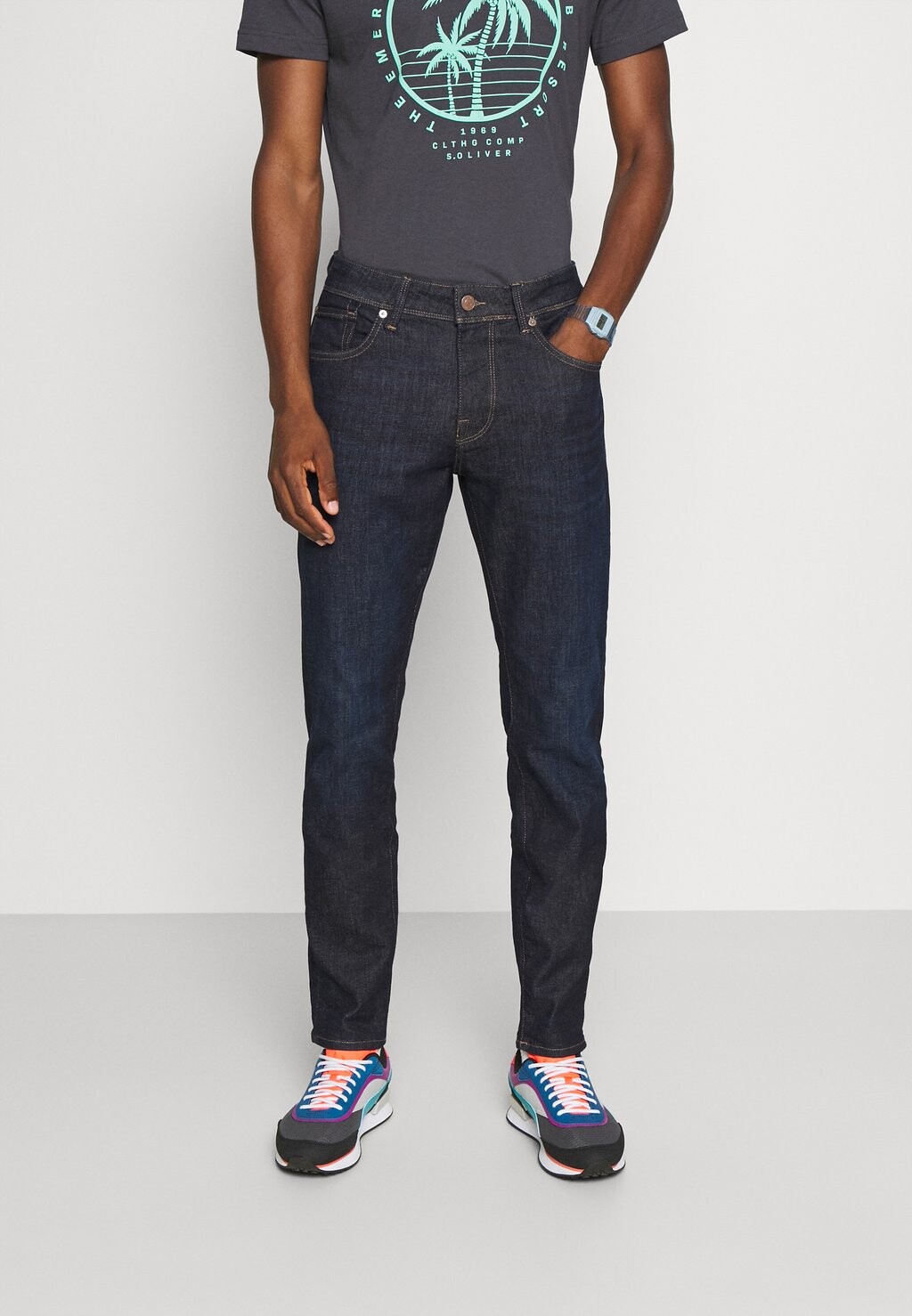 

Джинсы прямого кроя Selected SLHSLIM LEON, цвет Dark Blue Denim