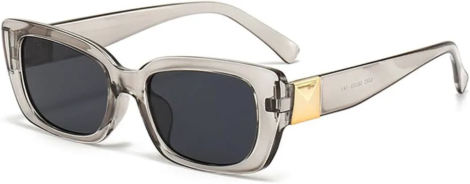 

Модные винтажные солнцезащитные очки в маленькой квадратной оправе для женщин в стиле панк, прямоугольные солнцезащитные очки с защитой от УФ-излучения UV400 MTZJH, D