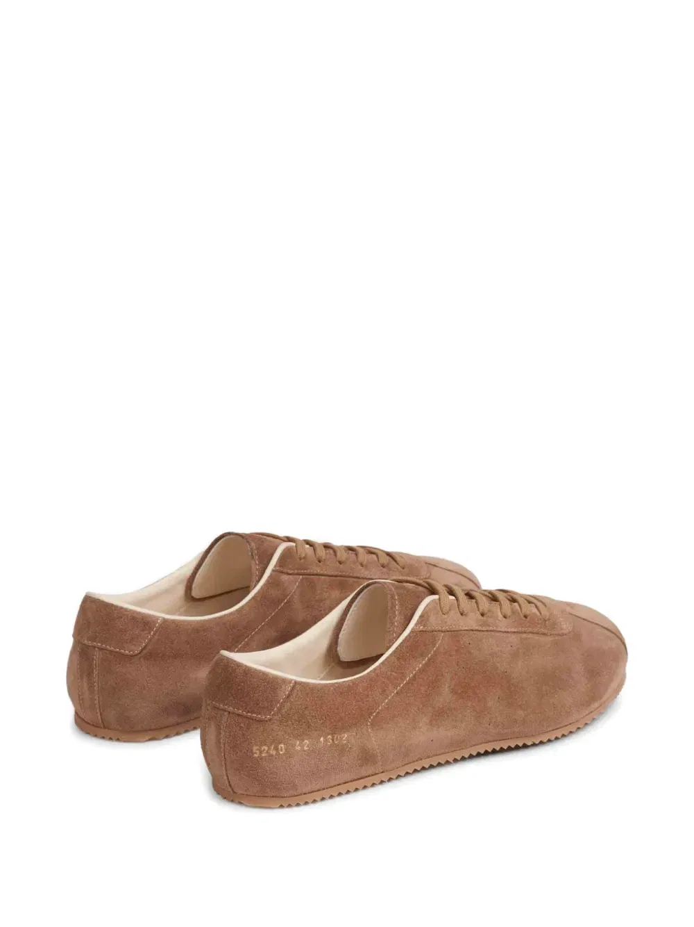 Замшевые кроссовки для вождения Common Projects, коричневый — фото 3