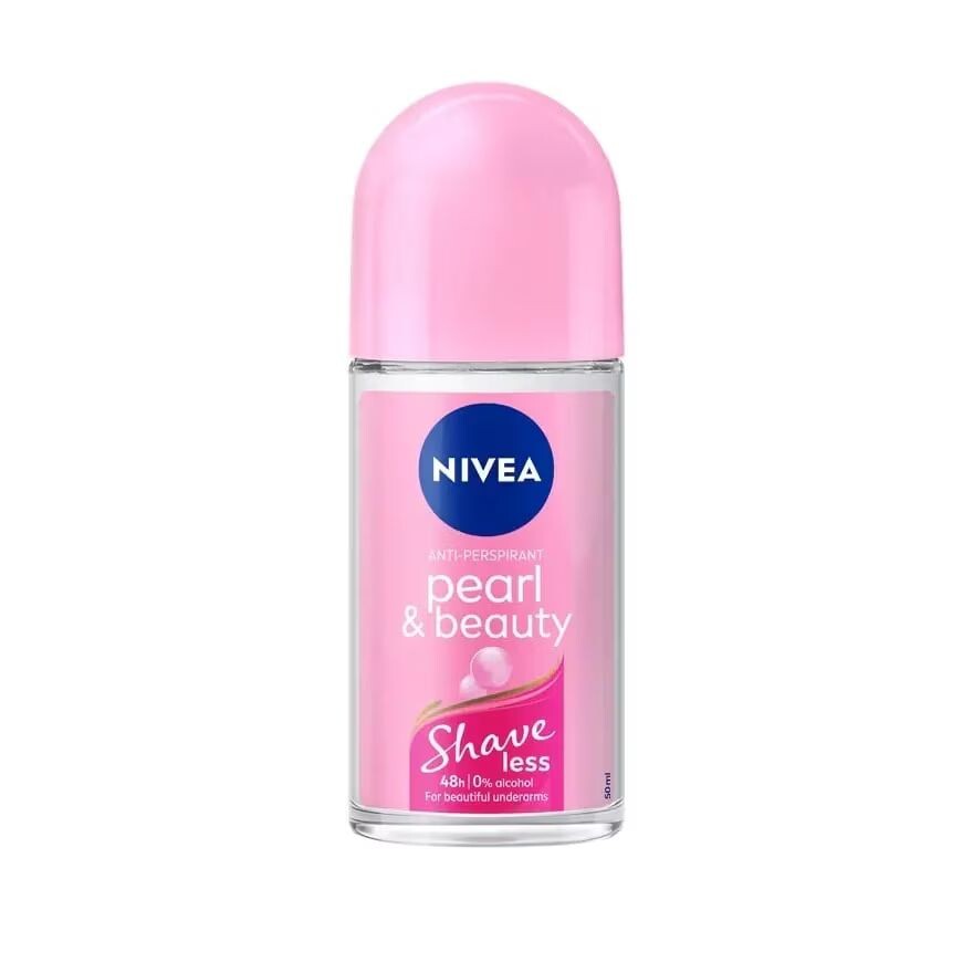 

Nivea Roll On Pearl Beauty Shave Less 50 мл. โรลออนลดเหงื่อ и, Pink
