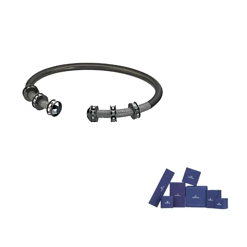 

Swarovski Браслет PVD металлический мужский black