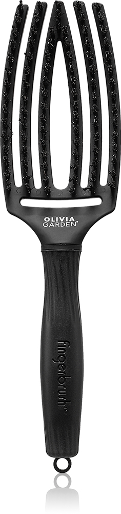 

Щетка-Пальцеобразная из нейлоновой и кабаньей щетины Olivia Garden, full black m