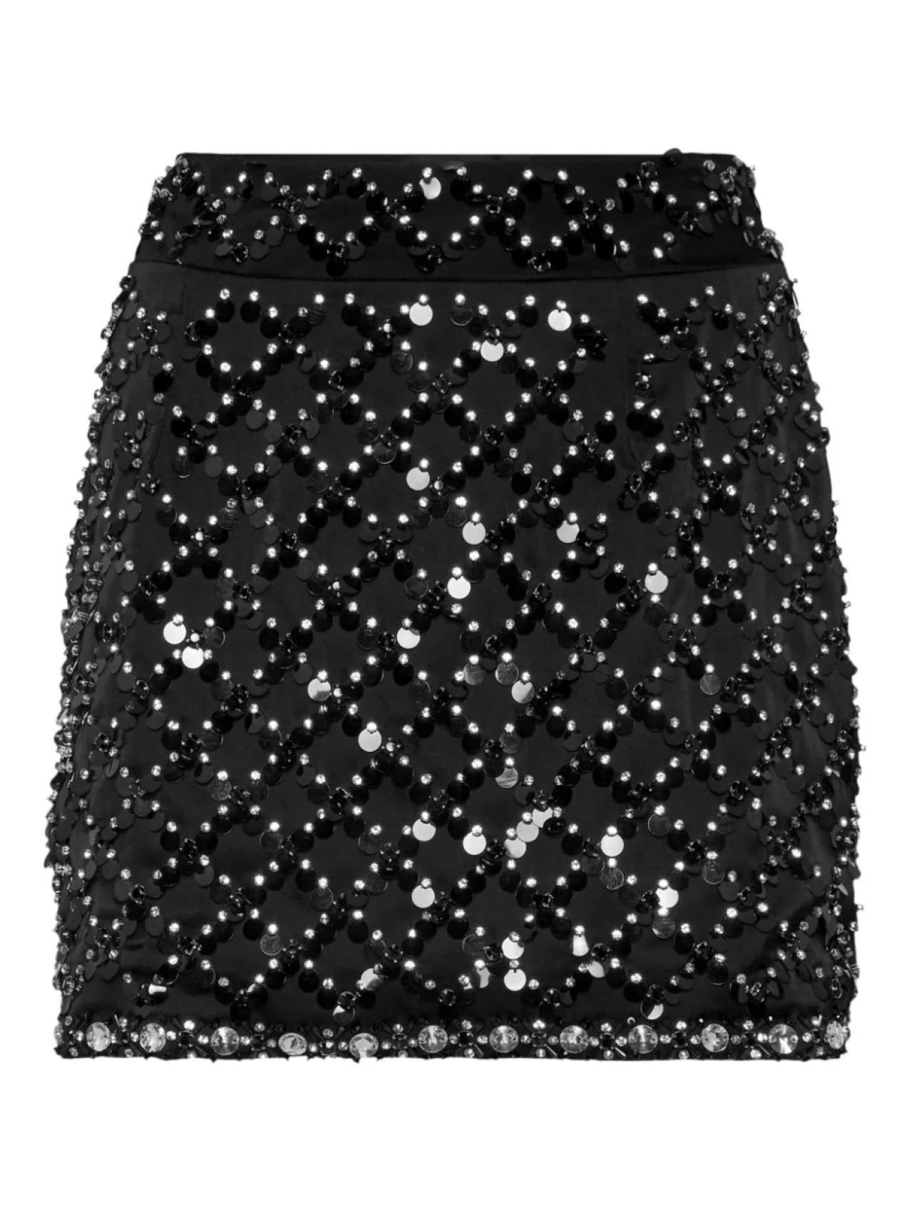 

Юбка мини с пайетками Philipp Plein, черный