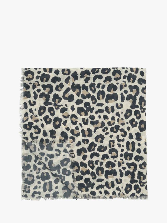 

Шарф с леопардовым принтом Katie Loxton, Grey