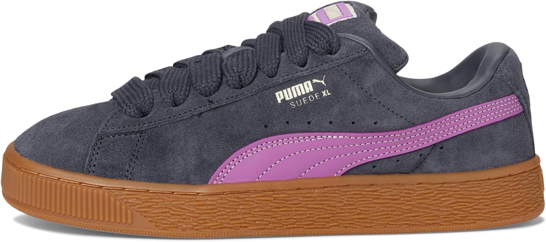 Кроссовки PUMA Suede XL, Galactic Gray/Wild Berry — фото 4
