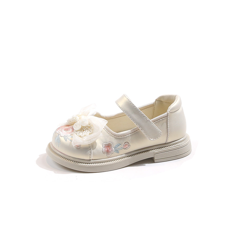 

Низкие детские кожаные туфли для детей 3–7 лет TONYBEAR, бежевый/розовый