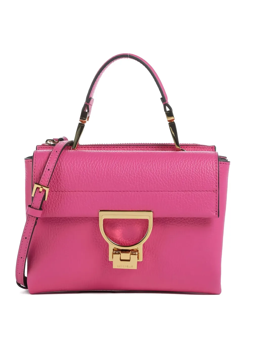 

Кожаная сумка через плечо с ручкой сверху Coccinelle, розовый