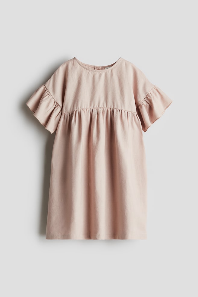 

Льняное платье H&M, розовый