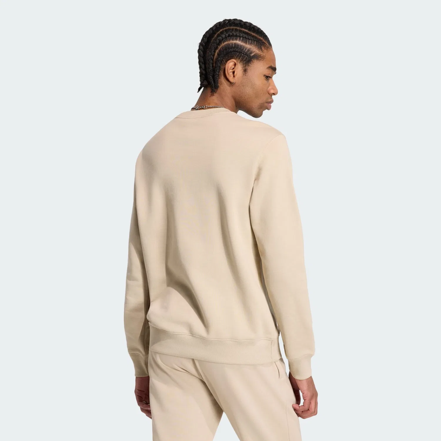 Свитшот Adidas Originals Trefoil Essentials бежевого цвета — фото 3