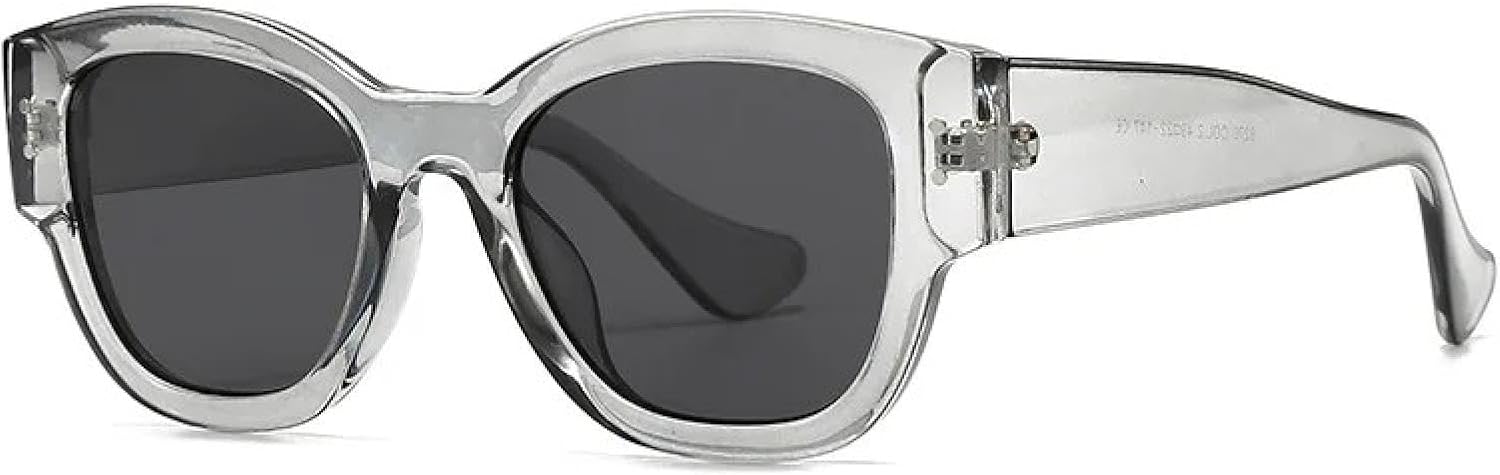 

Классические солнцезащитные очки в стиле ретро «кошачий глаз» с заклепками для женщин и мужчин, модные, винтажные, панк, популярные, в большой оправе, для путешествий, с защитой от УФ-излучения UV400 TYUVIVO, 5