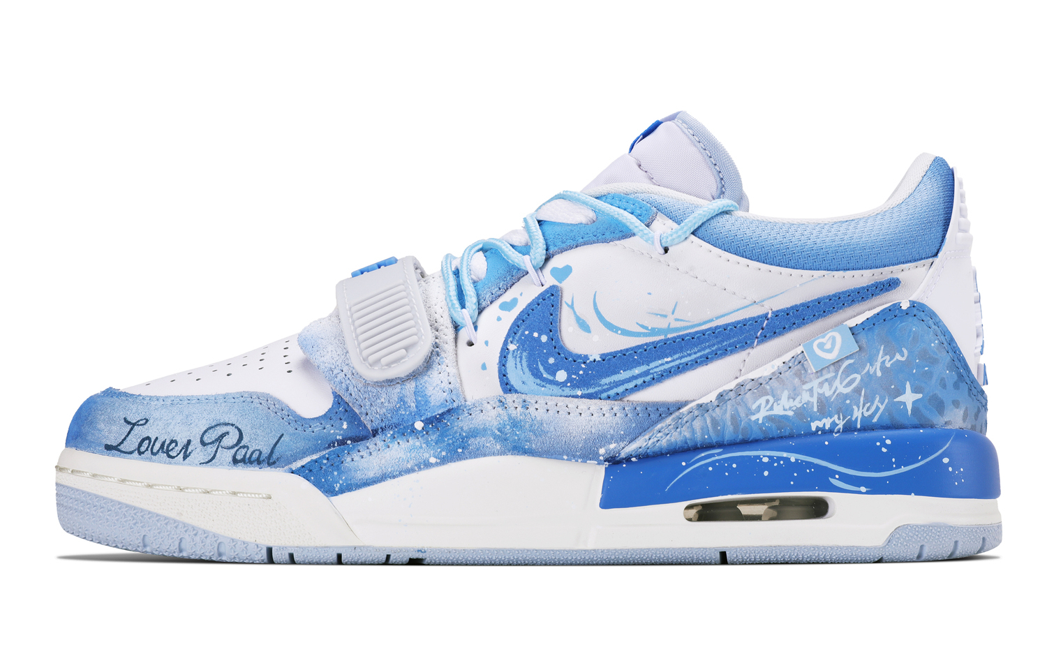 

Jordan Легкие детские баскетбольные кроссовки Legacy 312 Blue Tone Fantasy низкие Blue для подростков