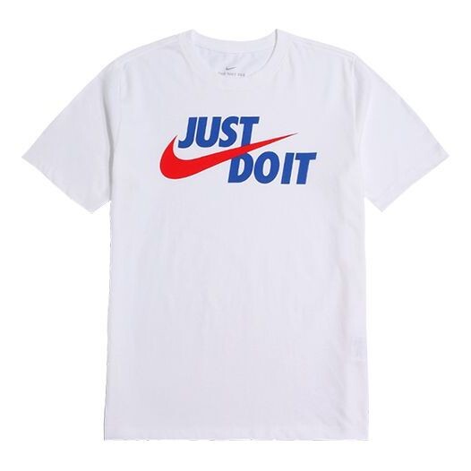 

Футболка спортивная футболка просто сделай это swoosh мужские Nike, белый