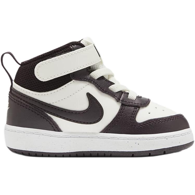 Nike Кроссовки Court Borough 2 Mid для малышей с устойчивостью к истиранию бело-коричневые — фото 2