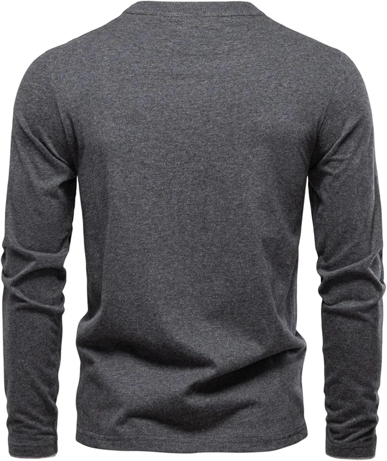 Мужская футболка с длинным рукавом из 100% хлопка Casual, Navy — фото 2