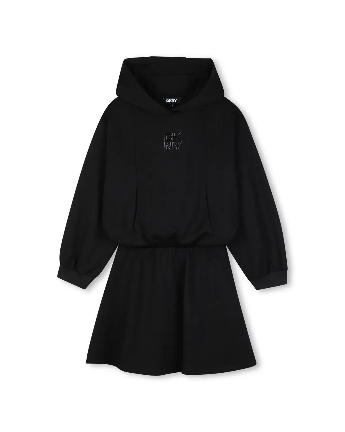 Детское платье для девочек с капюшоном DKNY, Negro