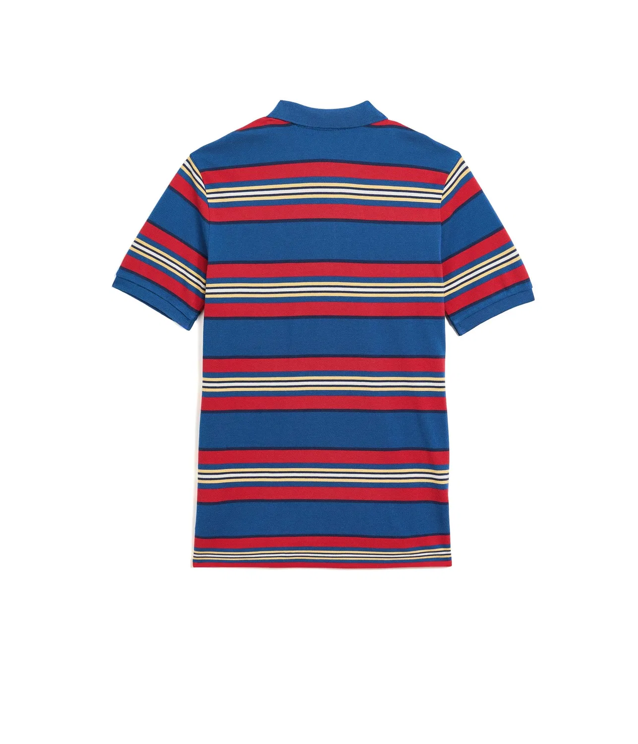 Полосатая хлопковая сетчатая рубашка-поло (для детей постарше) Polo Ralph Lauren Kids, Dusty Azure/Multicolor — фото 2