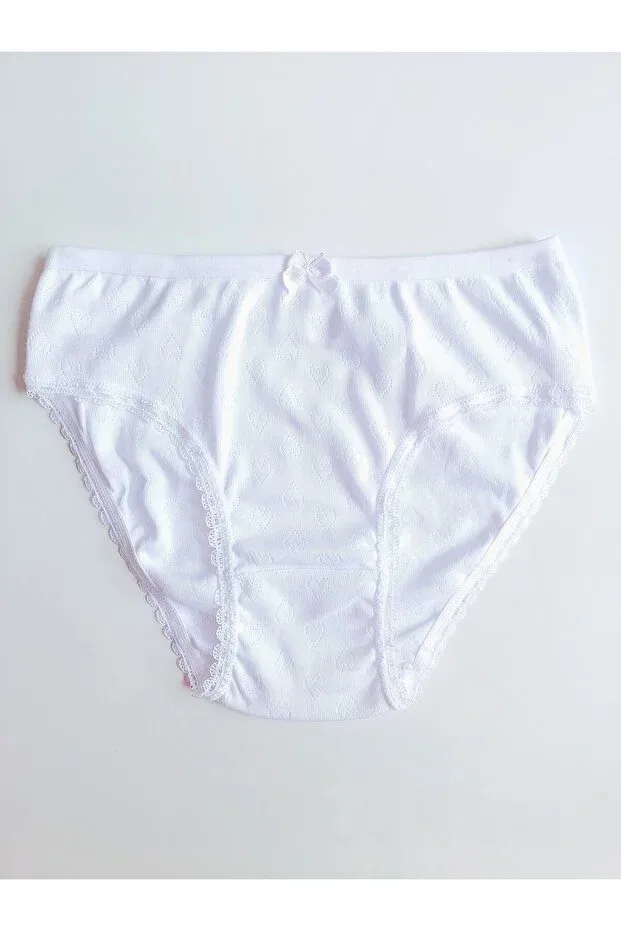 Детское нижнее белье для девочек хлопковое набор 3 шт Çebikids, White — фото 2