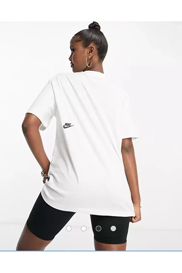 Женская футболка хлопковая Nike, White — фото 3