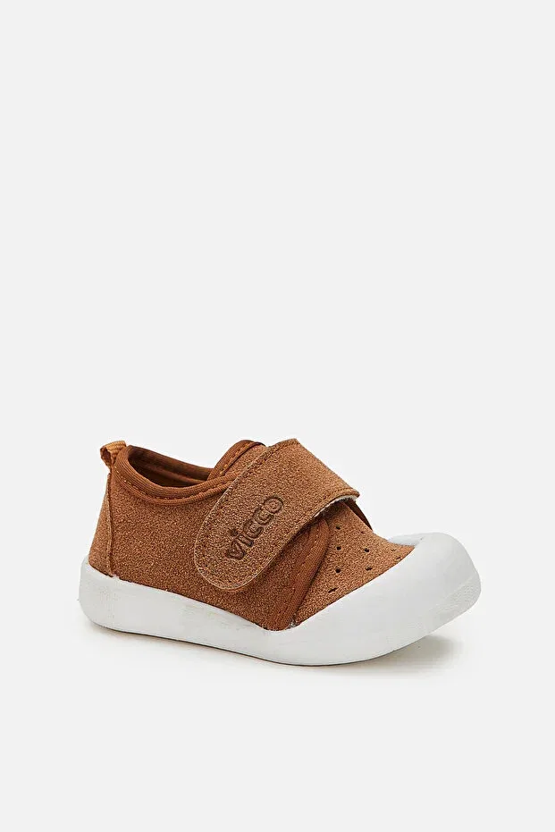 Детские туфли на плоской подошве с ортопедической стелькой Vicco, Tan Color — фото 2