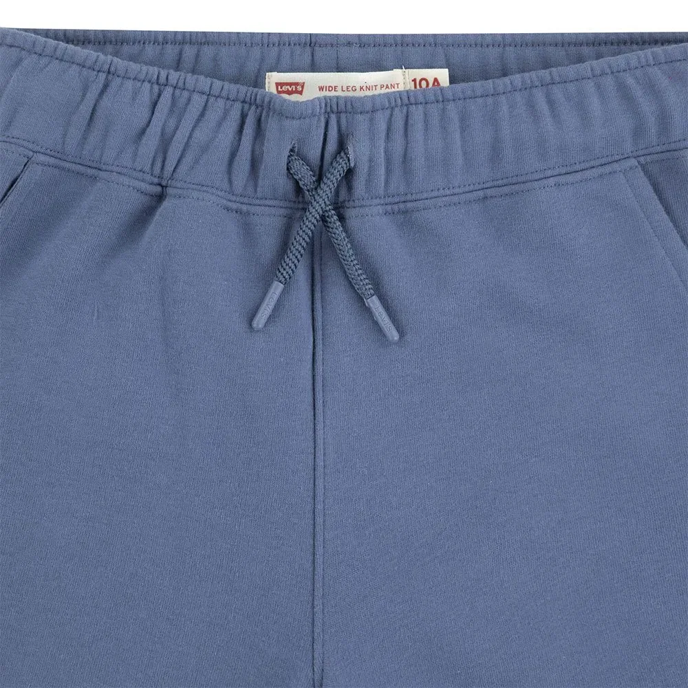 Детские широкие брюки из флиса с моделью Wide Leg Fleece Levi's, Blue — фото 4