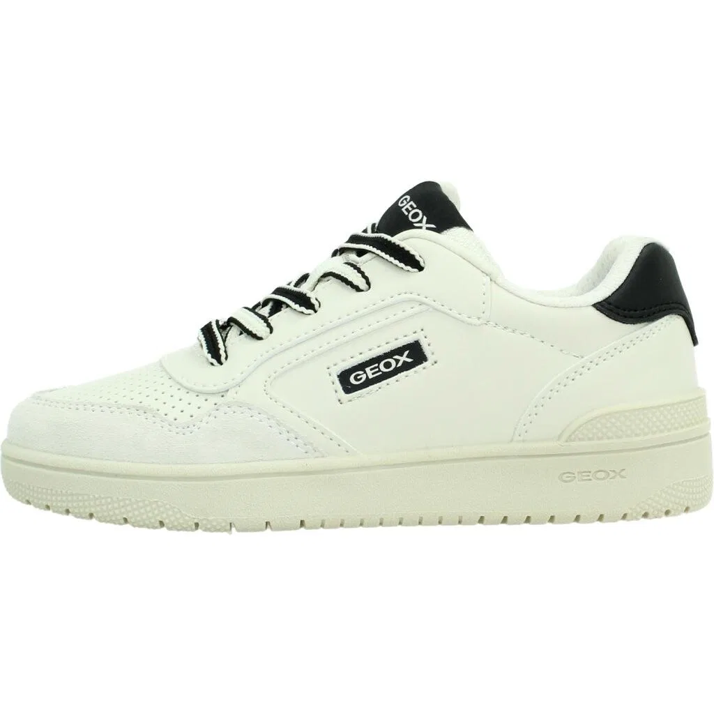 Детские кроссовки из искусственной кожи и замши Geox Washiba, Beige — фото 2