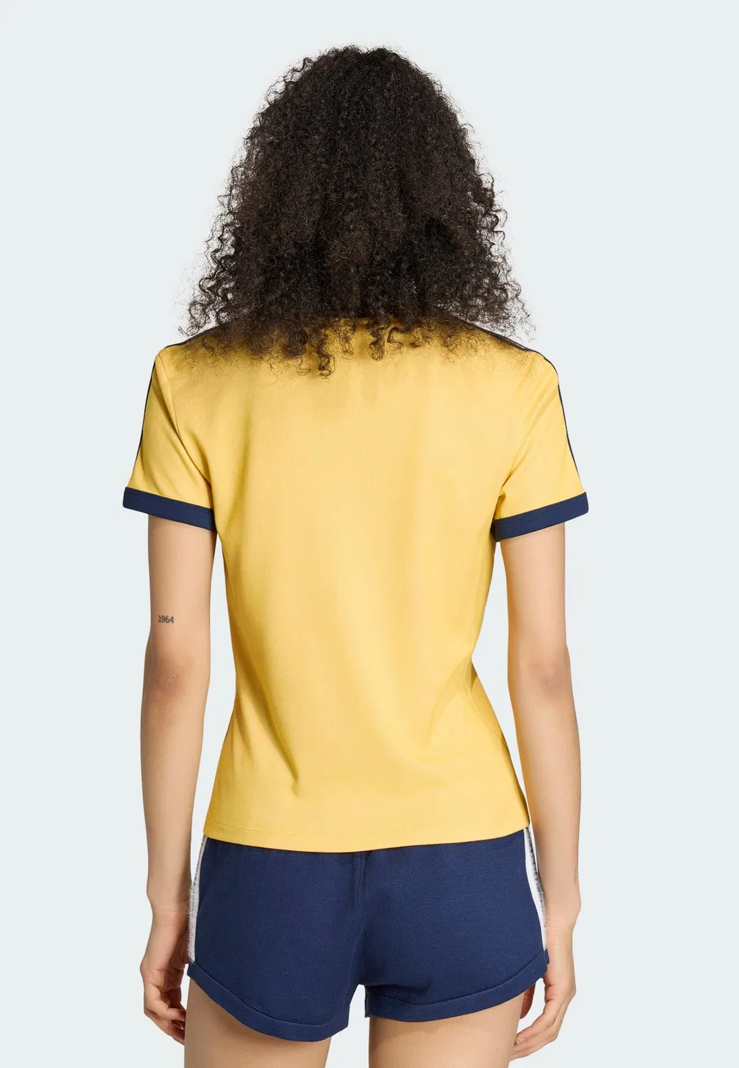 Футболка Adidas Originals Cali желтого цвета — фото 3