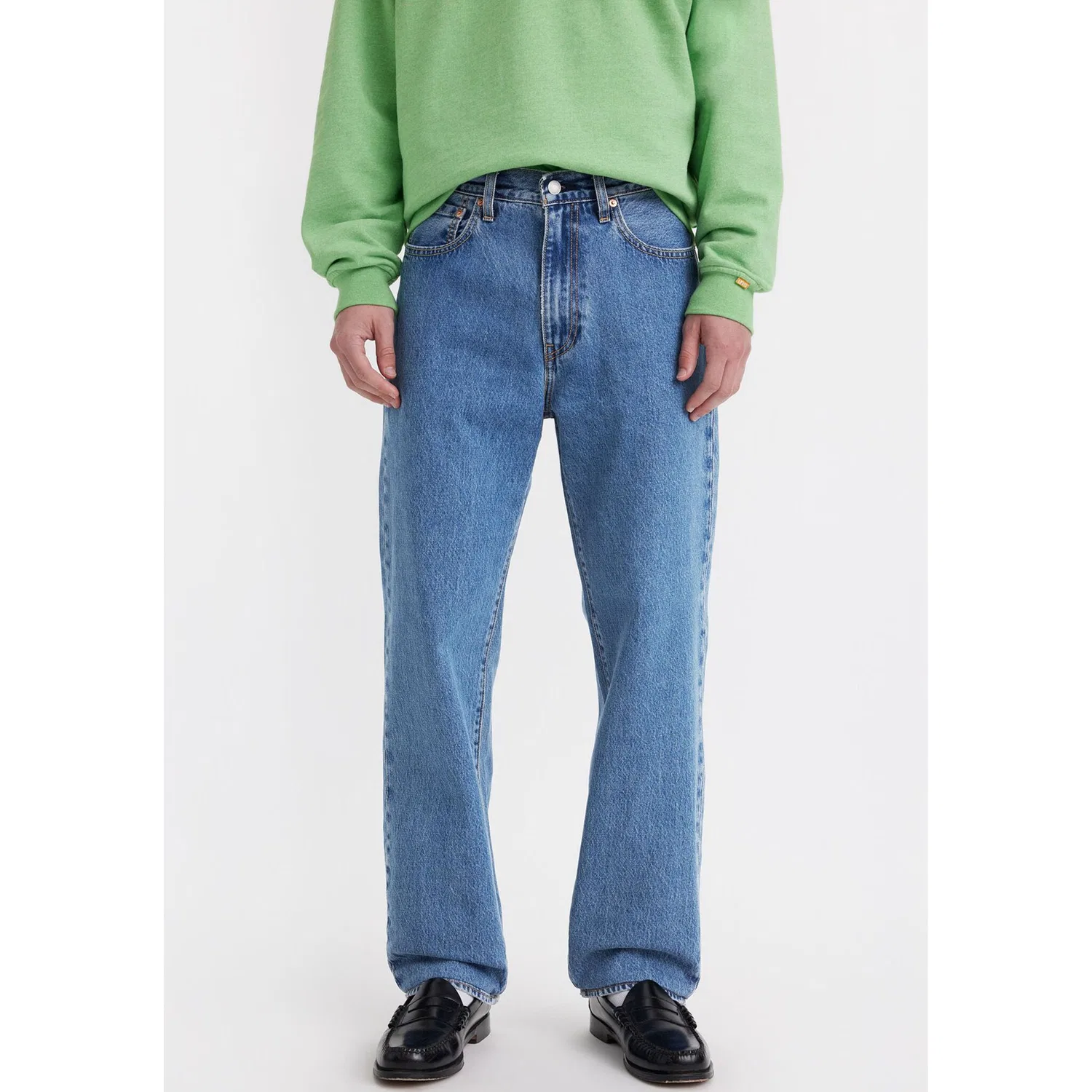 Мужские джинсы свободного кроя с логотипом Levi's, Blue