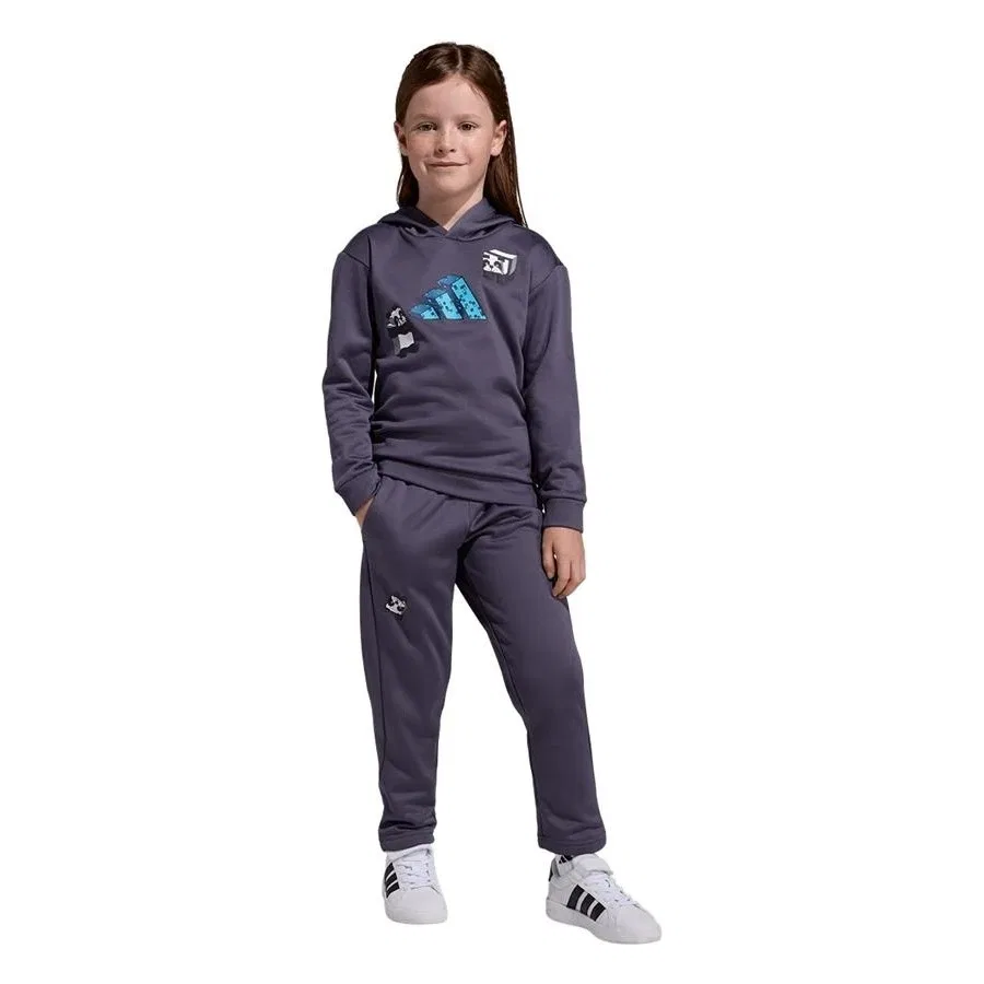 Детский спортивный комплект LK MC JOG SET adidas, Серый — фото 4