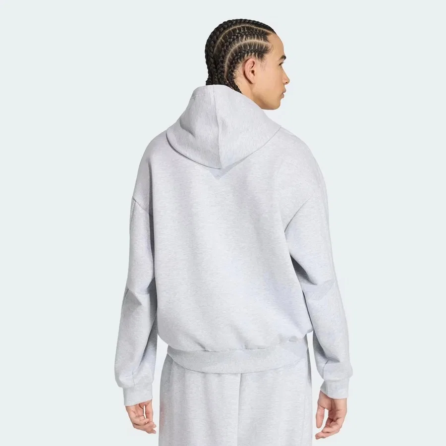 Свитшот мужской свободного кроя Soft Lux adidas, Серый — фото 2