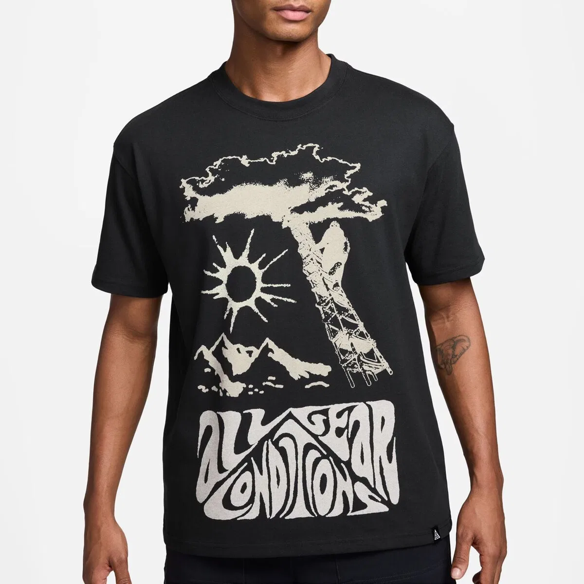 Мужская футболка с принтом ACG Dri-FIT 168 Graphic Nike, черный — фото 2
