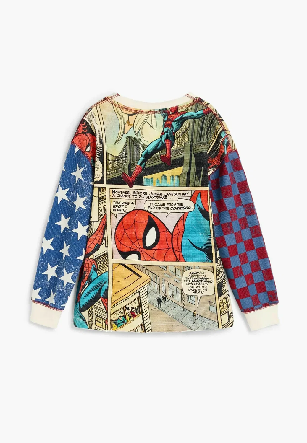 Футболка с принтом из комиксов Marvel, с длинными рукавами Desigual, White — фото 4