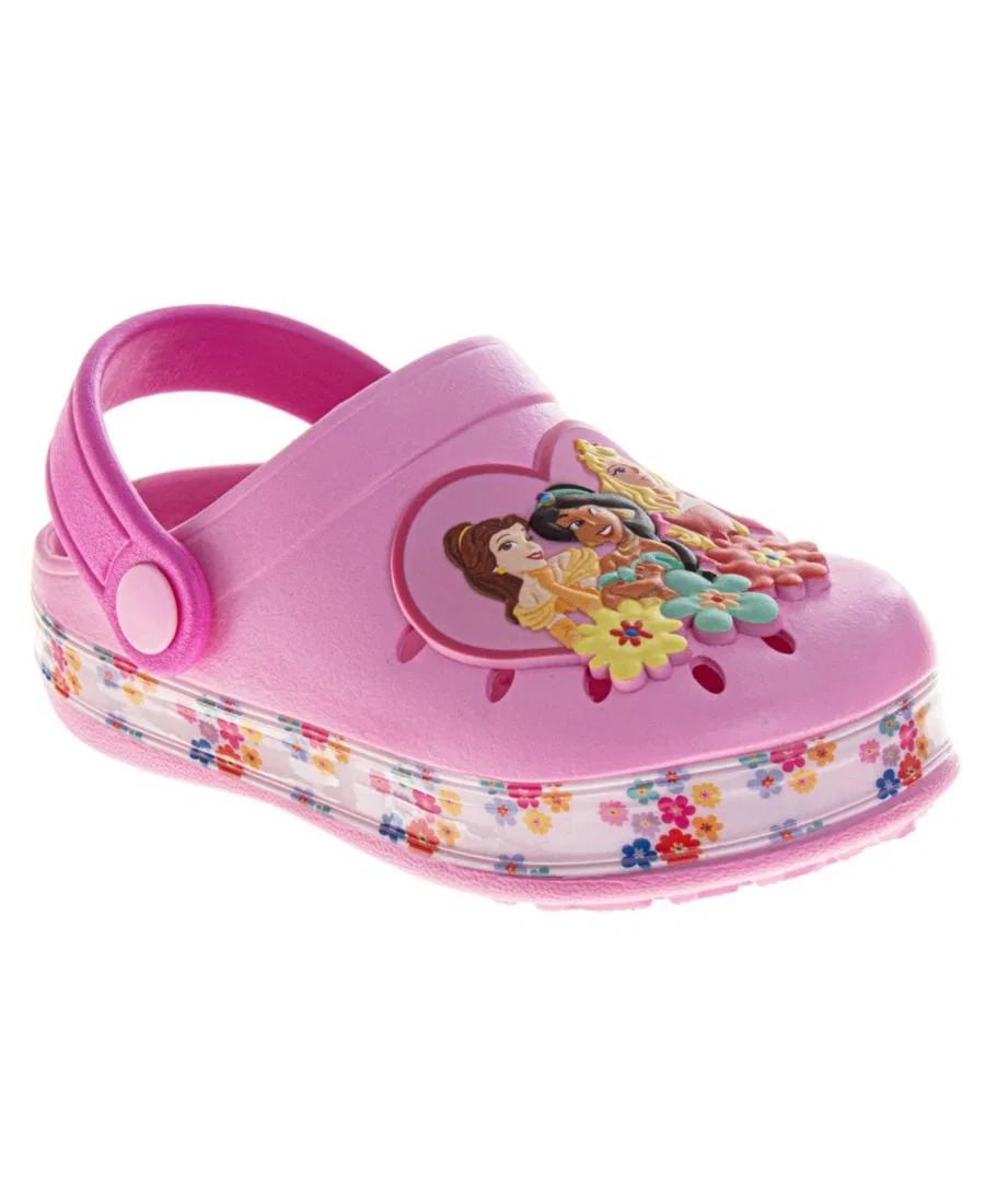Детские сабо-клоги с принтом Disney Princess, модель Toddler Princess Girls Shoes Disney, 5-12