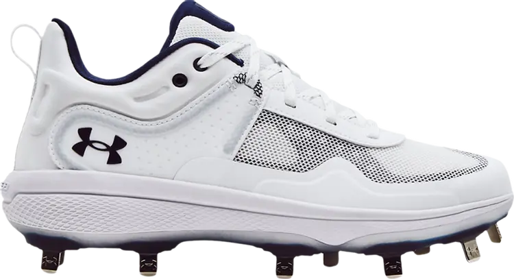 

Бутсы Under Armour Wmns Glyde MT White Midnight Navy, белый