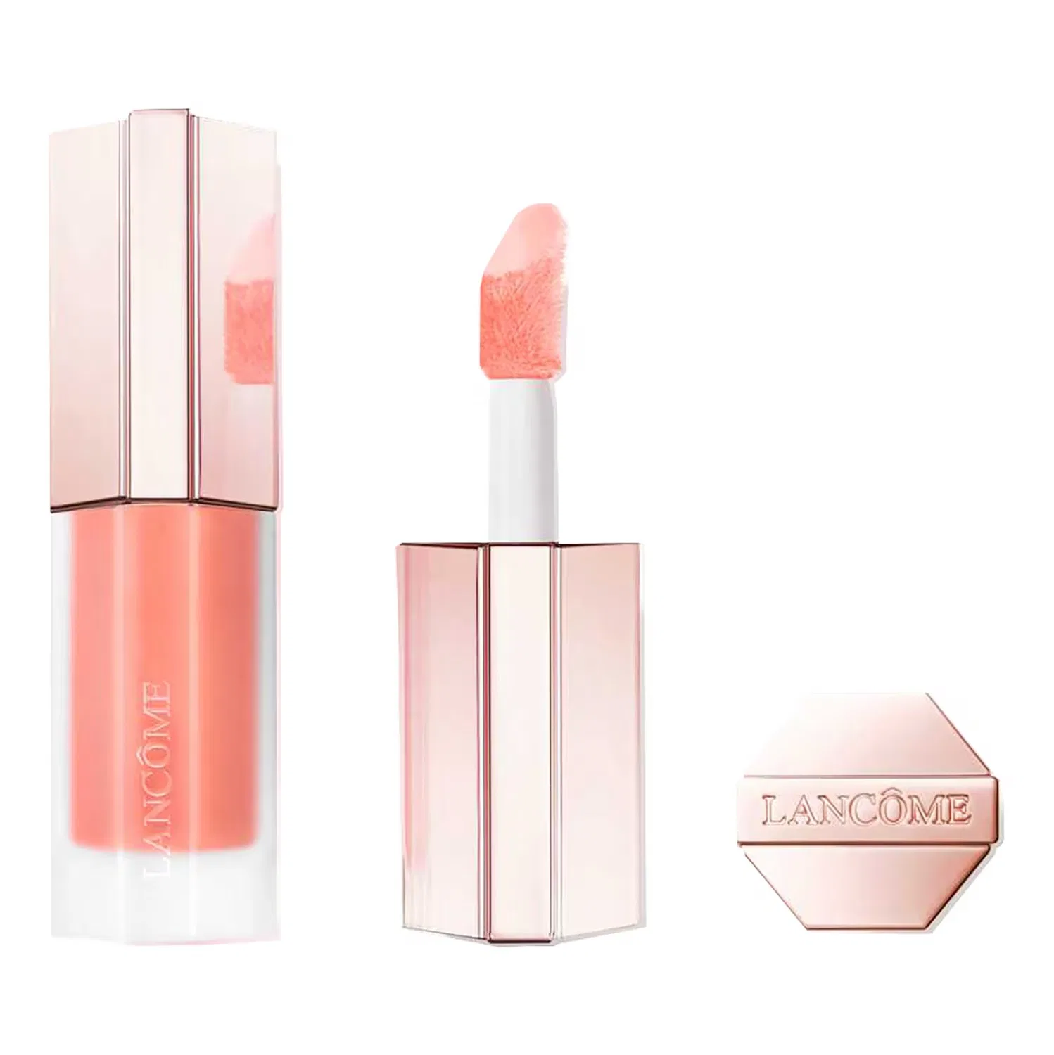 Румяна жидкие с кисточкой 9 мл, с ниацинамидом, Over The Coral Moon, LANCÔME, Over The Coral Moon