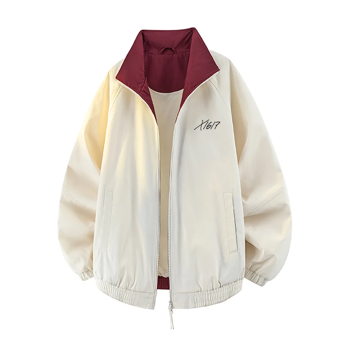 Детская куртка с воротником-стойкой X1617, Beige Top