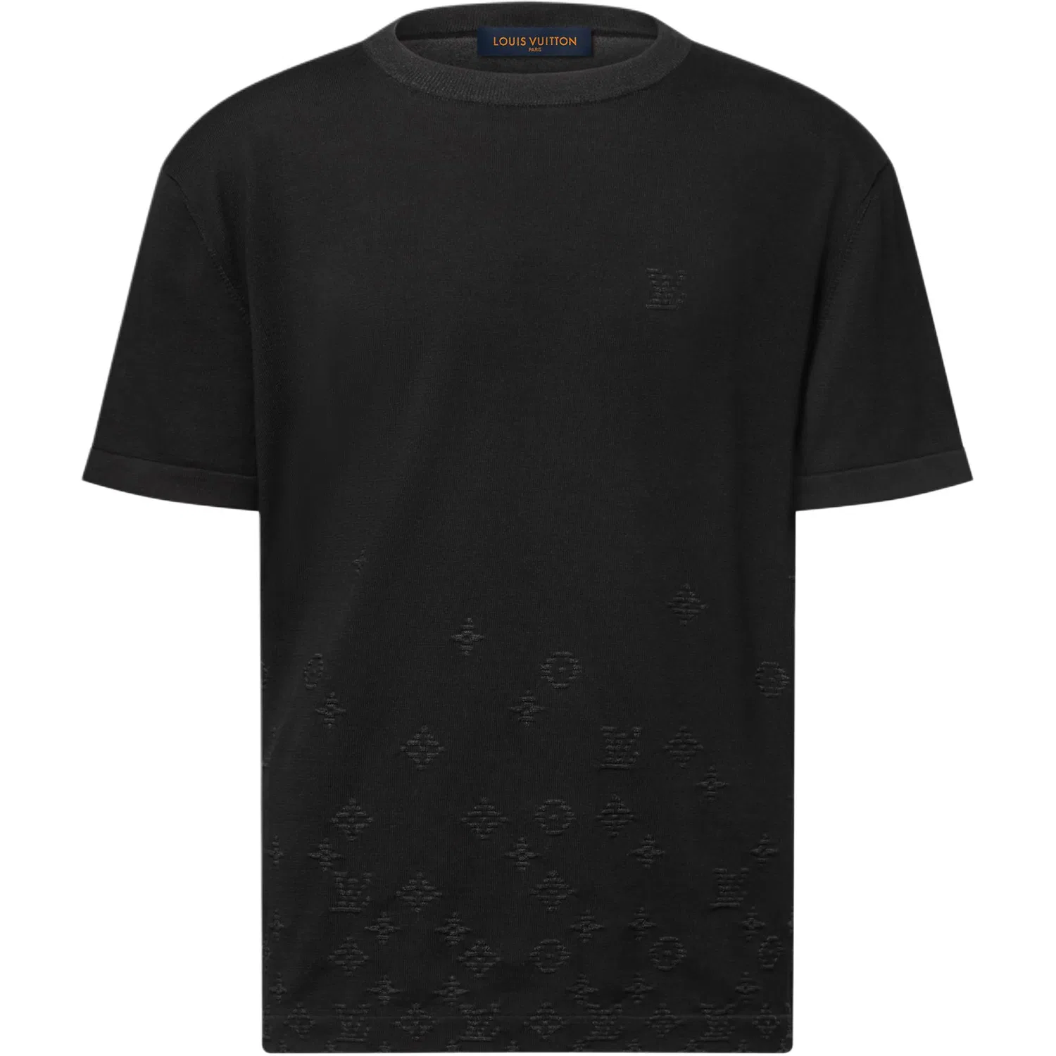 Мужской свитер с круглым вырезом Monogram Gradient LOUIS VUITTON, Black