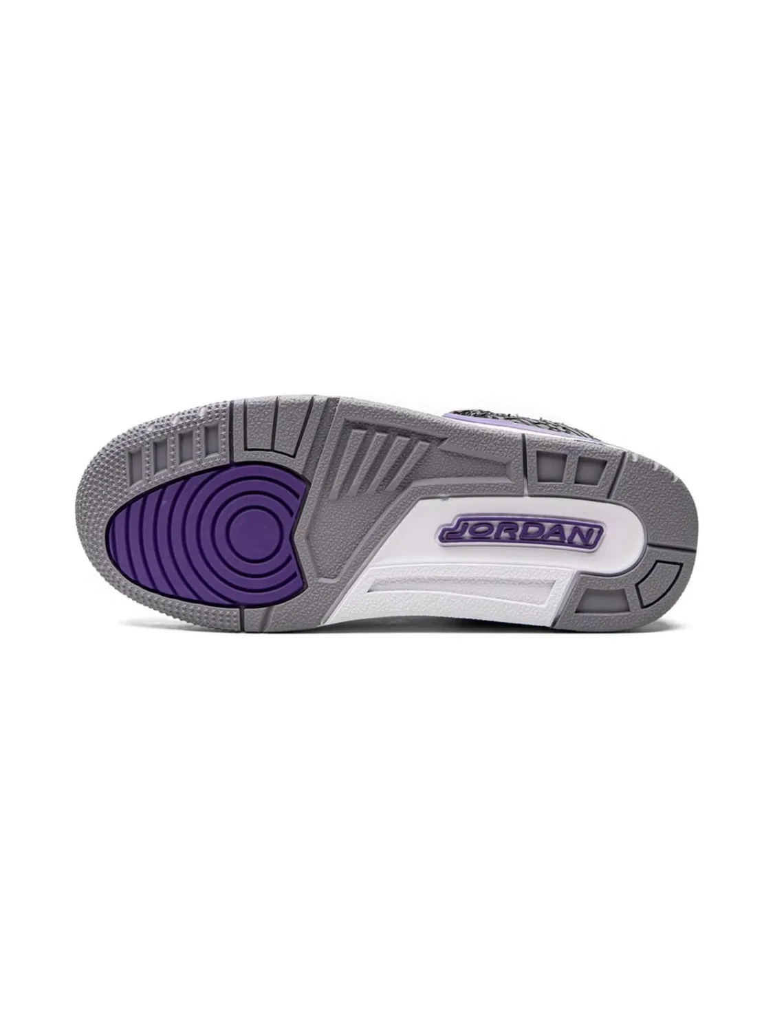 Кроссовки Air Jordan 3 Retro Dark Iris, белый — фото 3