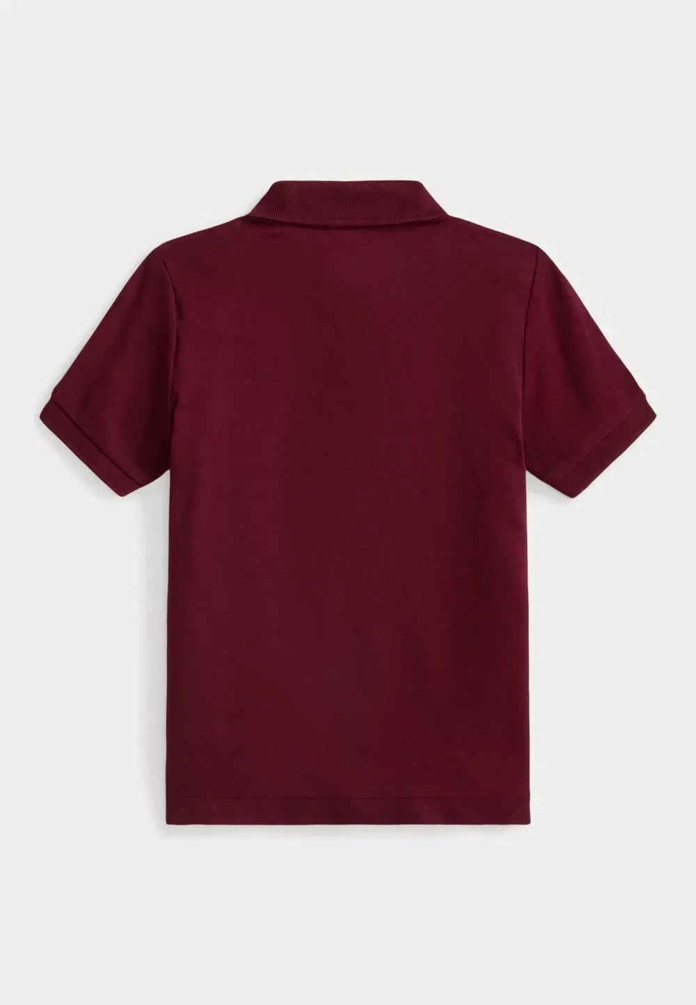 Мягкая хлопковая рубашка поло 7-14 лет - рубашка поло Polo Ralph Lauren, Classic Wine — фото 2