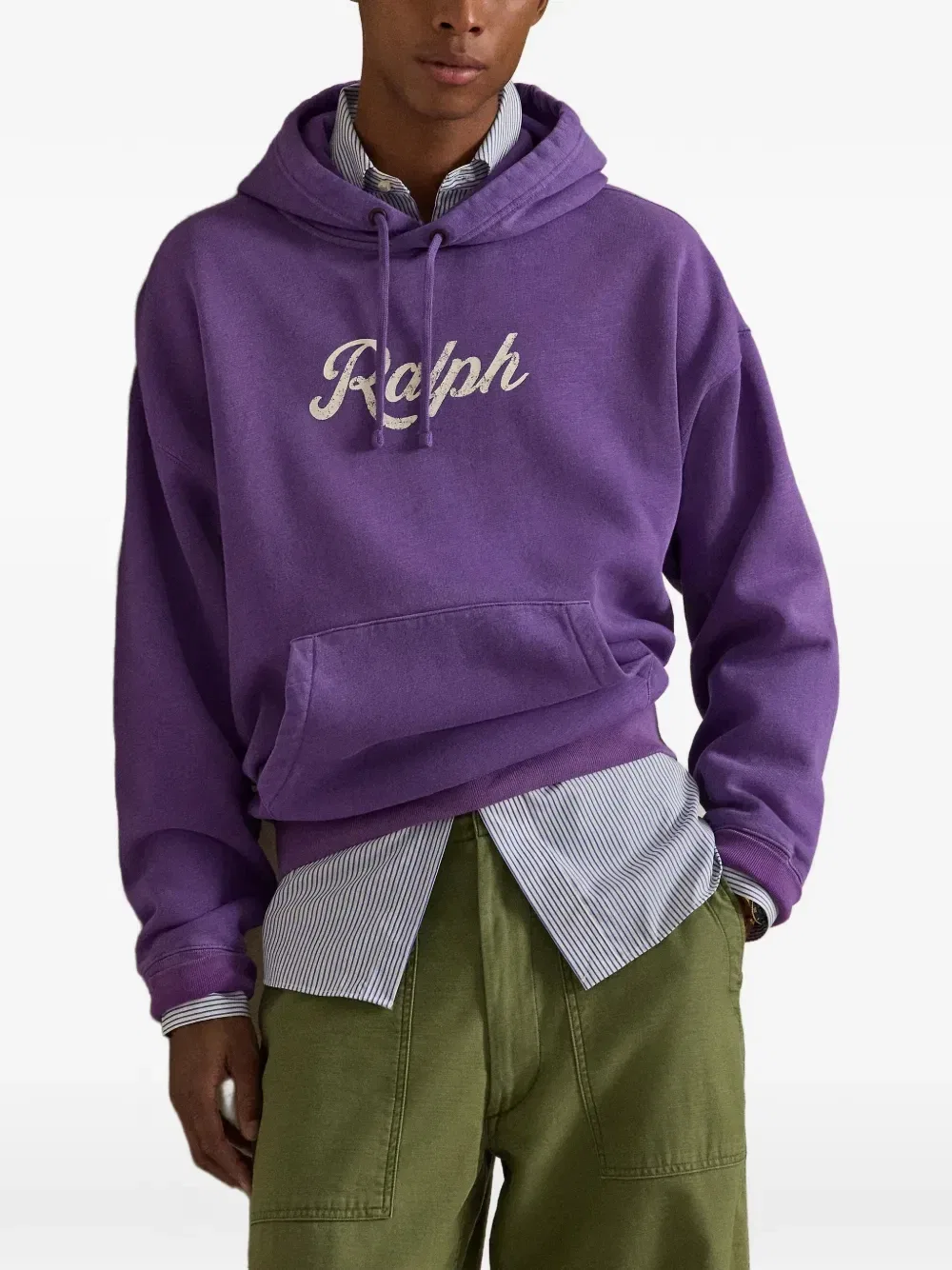 Толстовка с логотипом Ralph POLO RALPH LAUREN, фиолетовый — фото 4