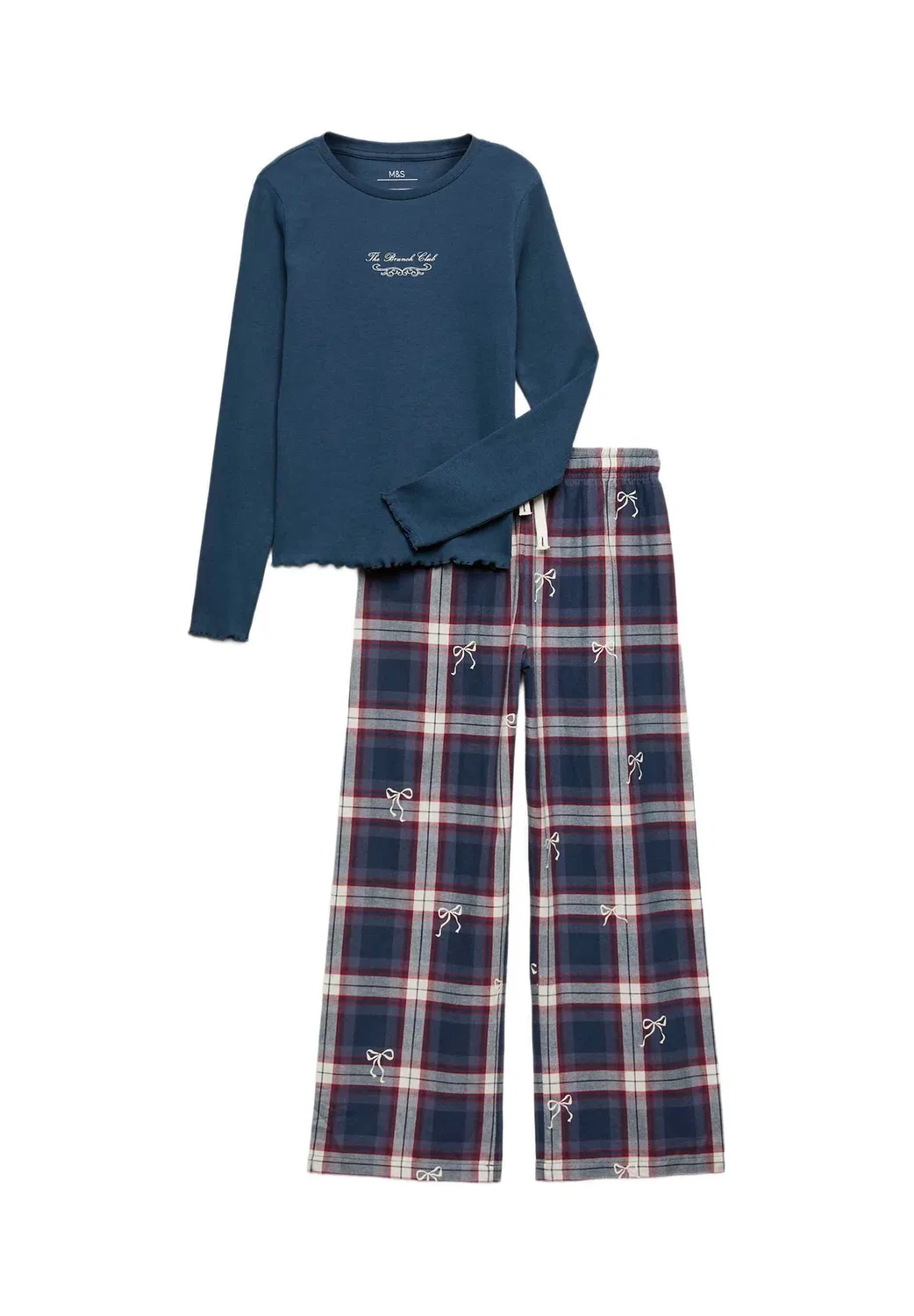 Комплект унисекс - пижамный комплект Marks & Spencer, Navy Mix
