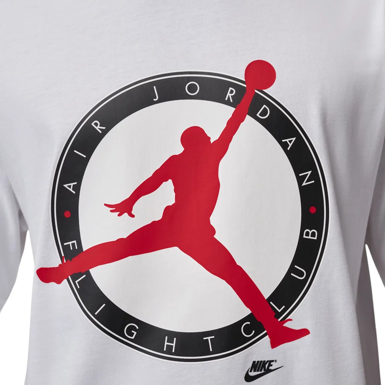Мужская футболка с коротким рукавом Jordan Flight Club Short Sleeve Crew, Jordan, White University Red — фото 3