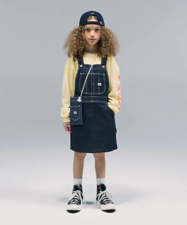 Комбинезон-юбка джинсовый Lee Kids, индиго