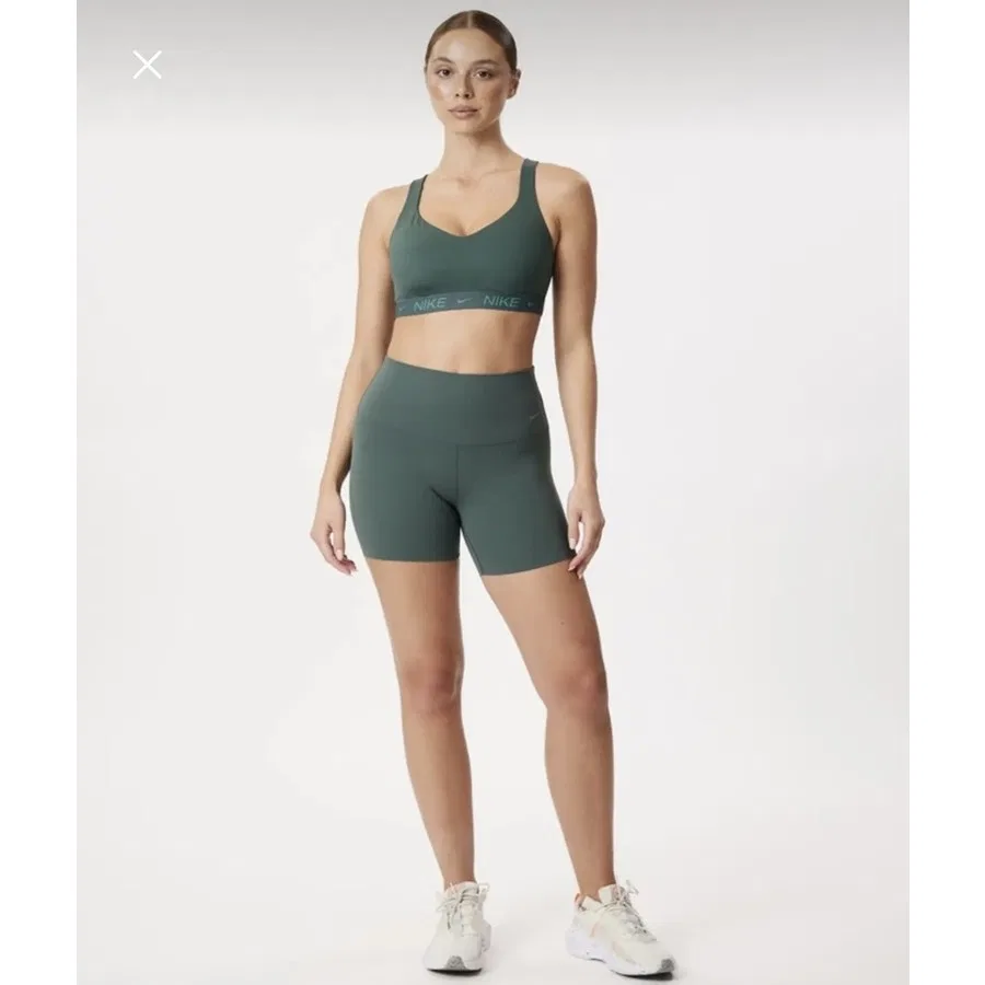 Спортивный бюстгальтер с высокой поддержкой Indy High-Support Padded Adjustable Training Nike, Зеленый — фото 4