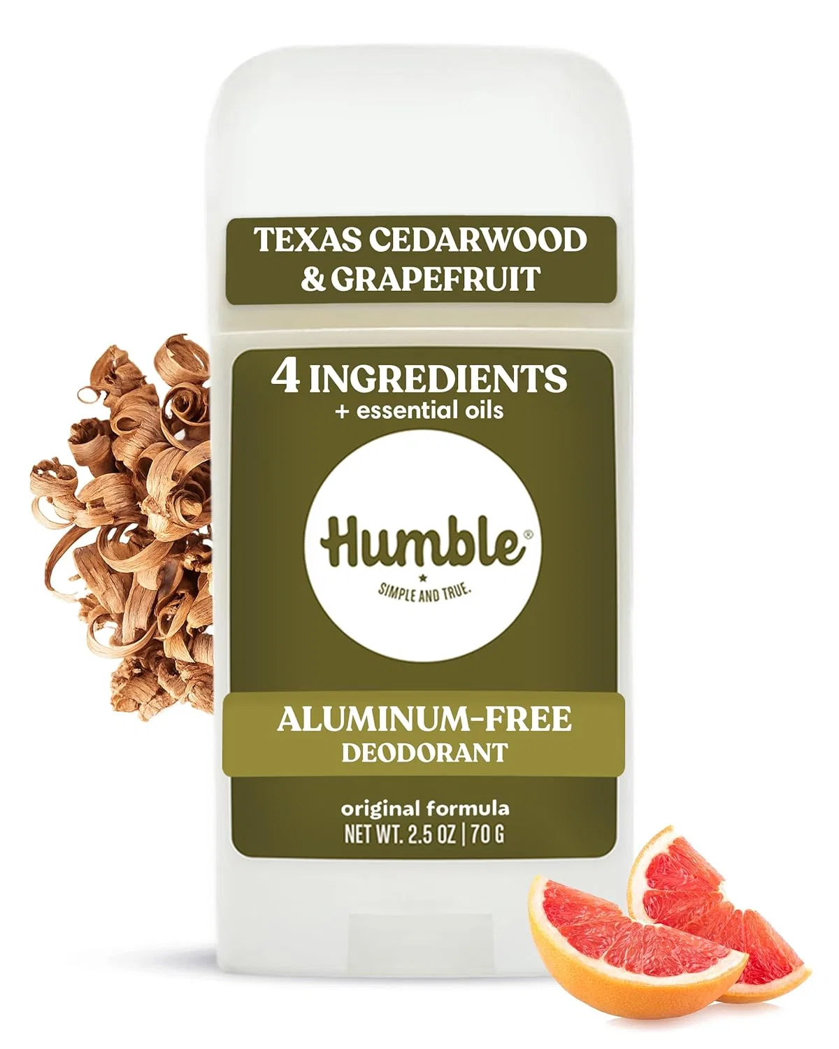 Дезодорант натуральный, Humble Simple and True, 1 шт, 2.5 fl oz, Texas Cedarwood and Grapefruit Humble Simple And True.