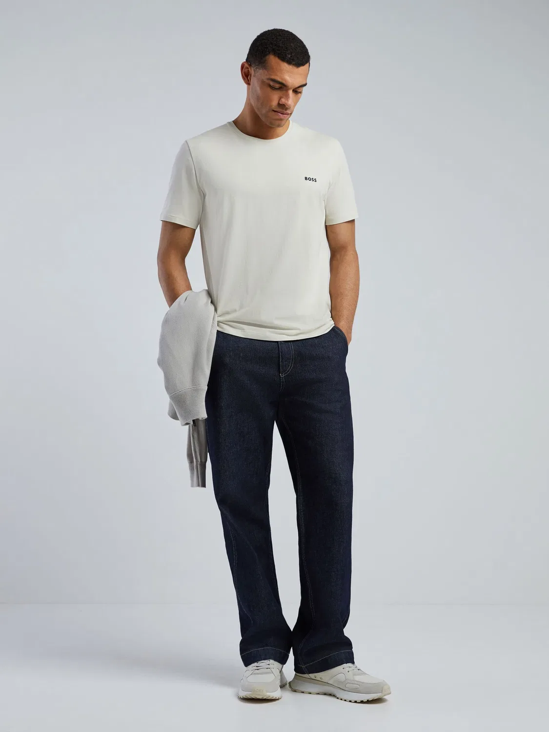 Футболка Regular Fit BOSS, белый — фото 2