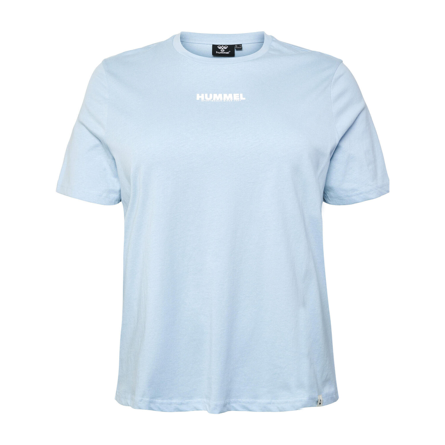 

Женская футболка Hmllegacy Plus Футболка S/S Ladies HUMMEL, берлинская лазурь
